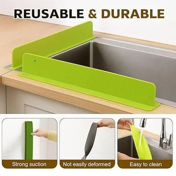 Silicone Sink Splash Guard & Water Barrier
