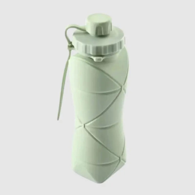 600ml Foldable Silicone Water Bottle – Reusable Leakproof Sports Bottle