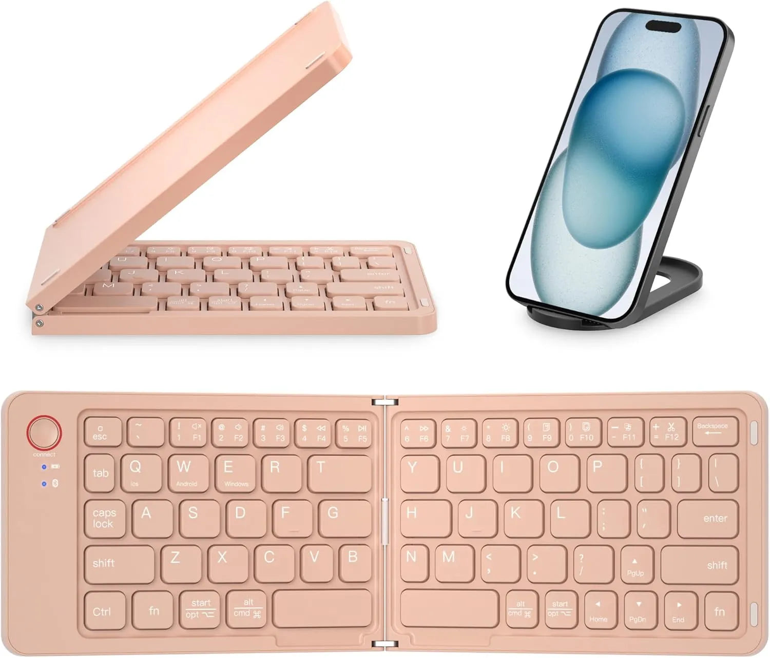 Portable Wireless Foldable Keyboard – Multi‑Device Compatible