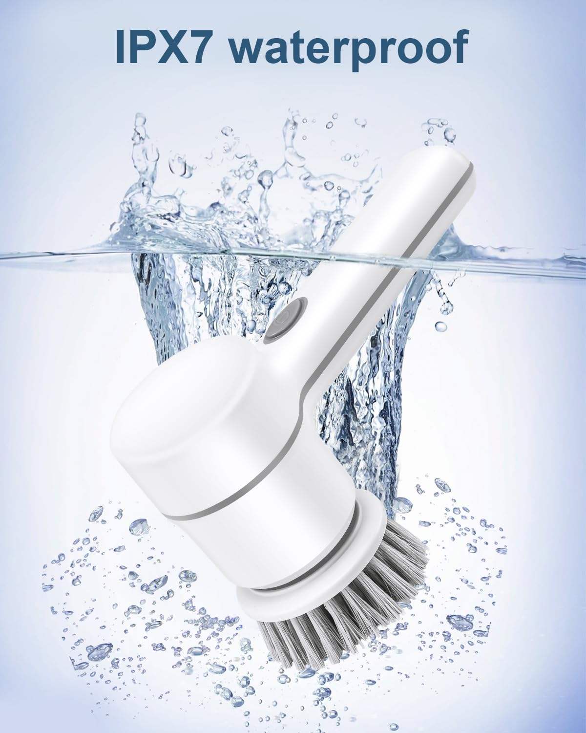 5 in 1 Cleaner Bathroom Bathtub Clean Brush Spin Scrubber