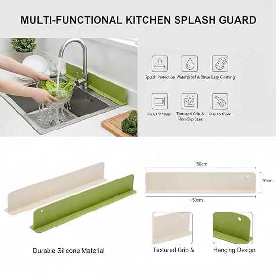 Silicone Sink Splash Guard & Water Barrier