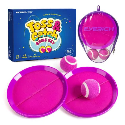 Catch Ball Game for Kids-Toss and Catch Games Lawn Game-Upgraded Purple