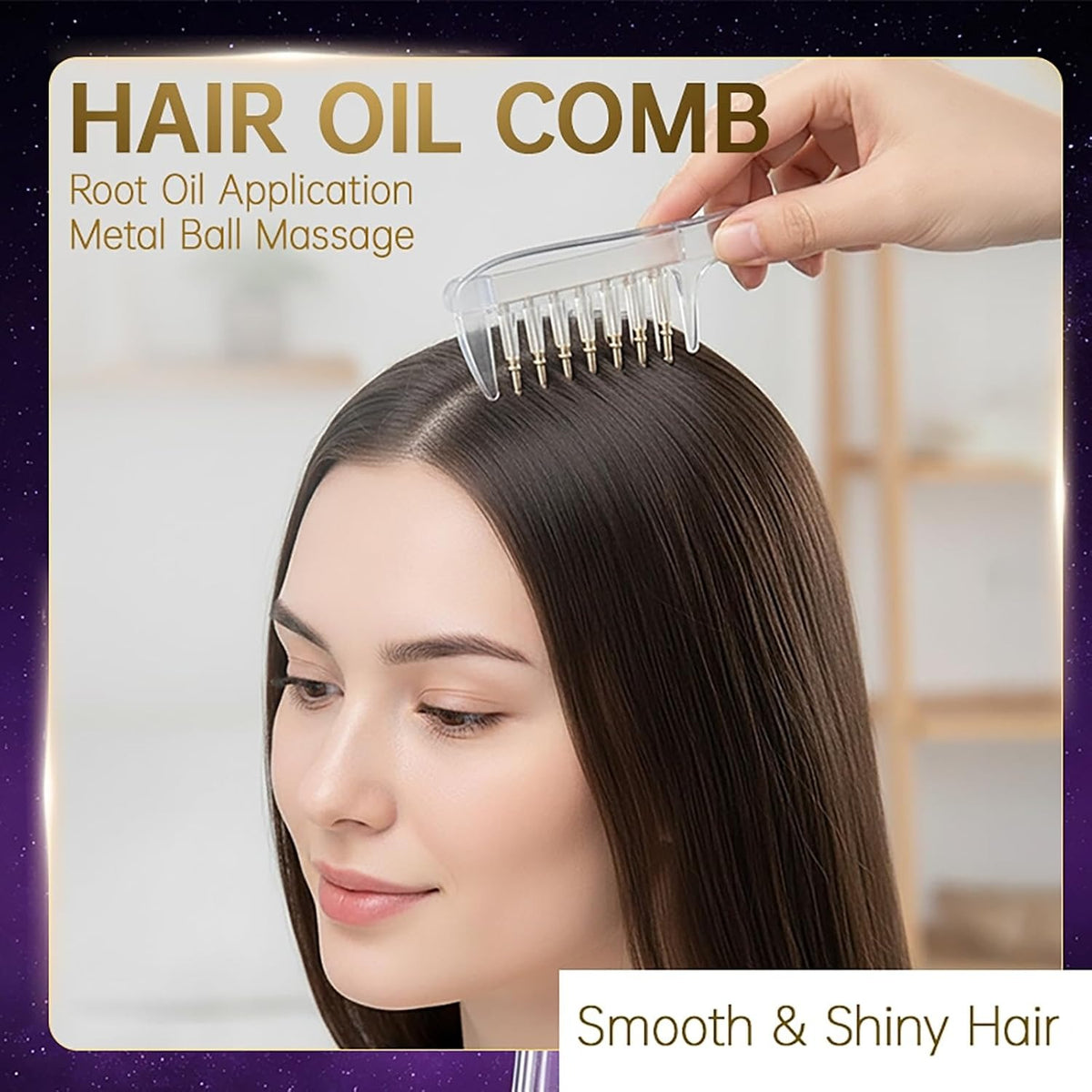 Scalp Essential Oil Comb & Serum Applicator