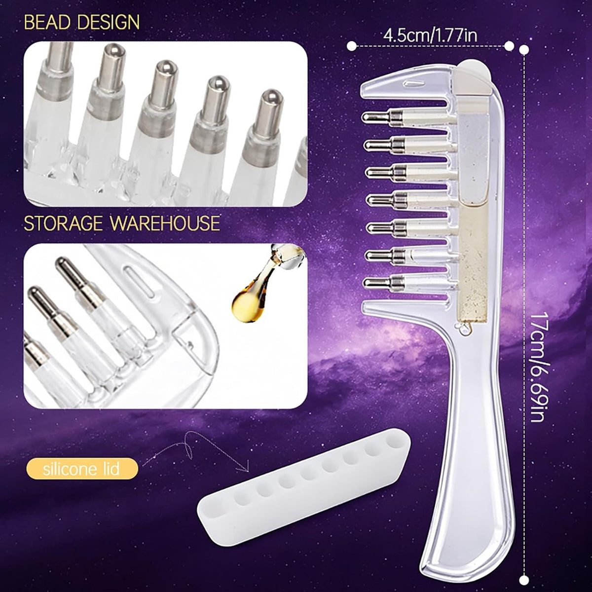 Scalp Essential Oil Comb & Serum Applicator