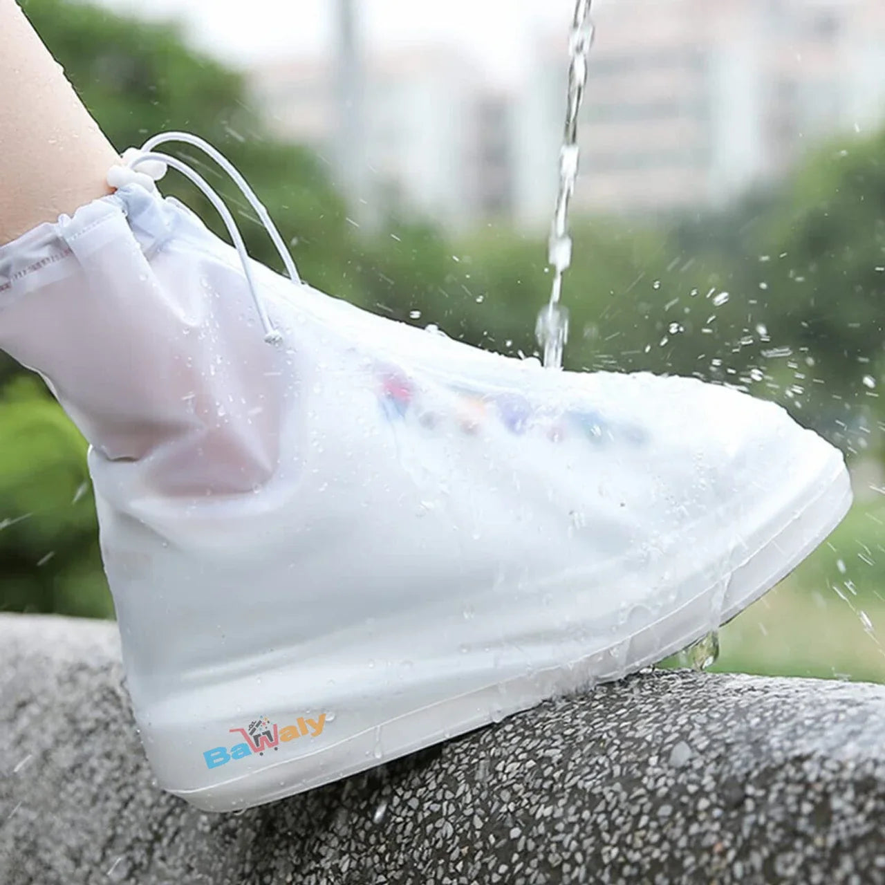 Rain Boot Shoe Covers - PVC Rubber Sole Protectors for Cycling Camping Travel